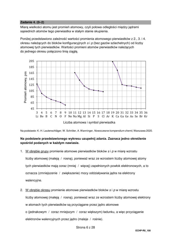 Matura 2026 Chemia FORMUŁA 2015: Arkusz CKE