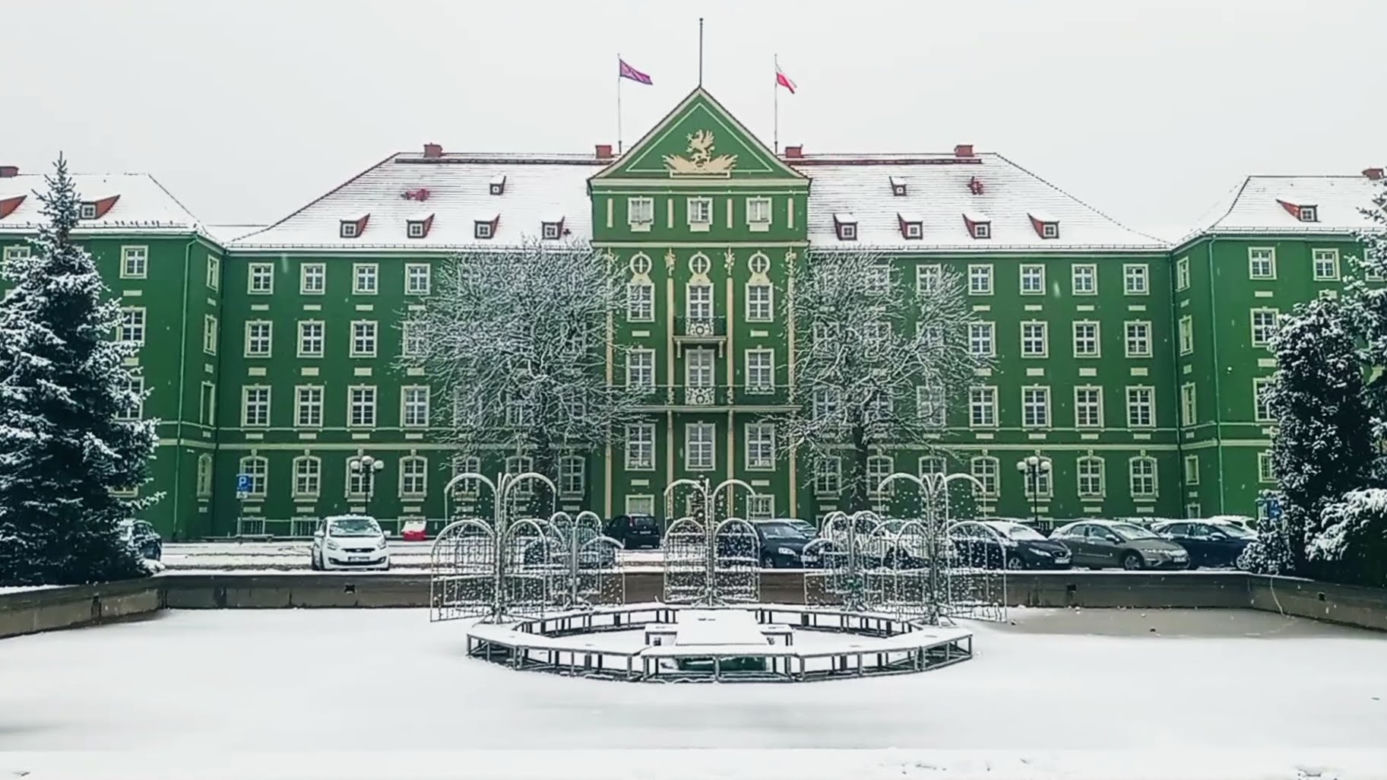 Pierwszy śnieg w Szczecinie