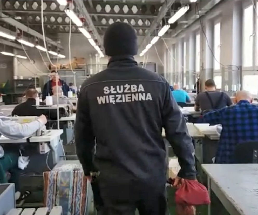 Skazani szyją maseczki - Służba Więzienna