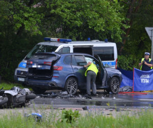 Śmiertelny wypadek z udziałem motocyklisty w Radości
