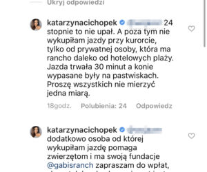 Kasia Cichopek dosiadła konia na Dominikanie