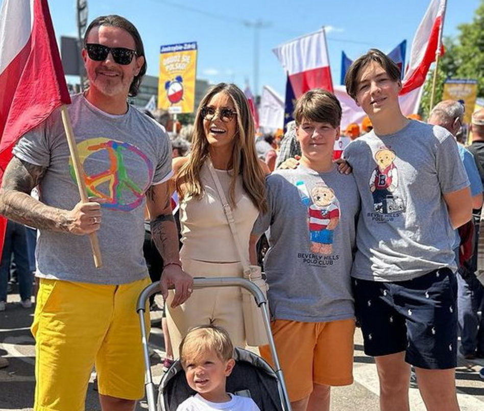 Małgorzata Rozenek i Radosław Majdan na Marszu 4 czerwca