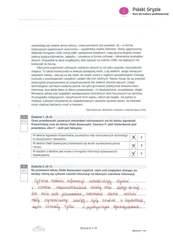 Matura 2026 z języka polskiego: odpowiedzi do wszystkich zadań z arkusza CKE 4.05.2026