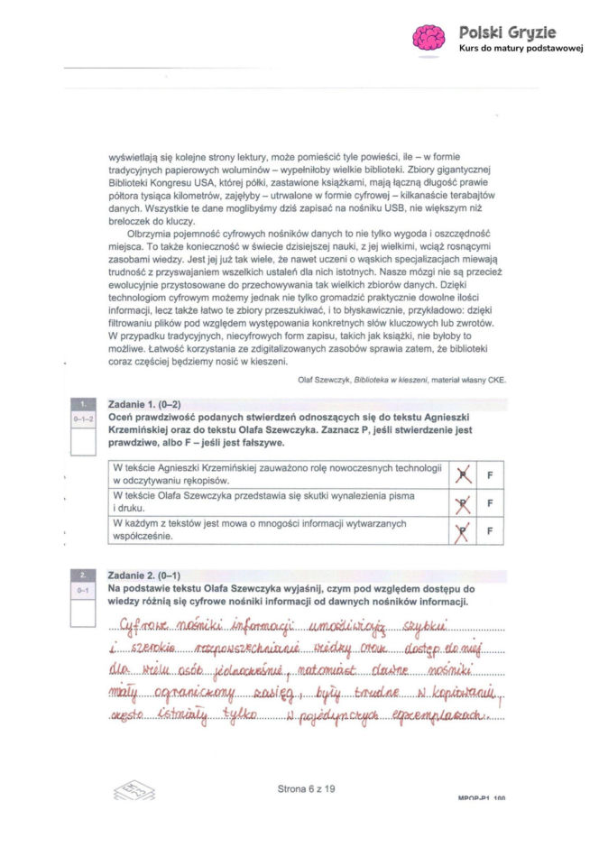 Matura 2026 z języka polskiego: odpowiedzi do wszystkich zadań z arkusza CKE 4.05.2026