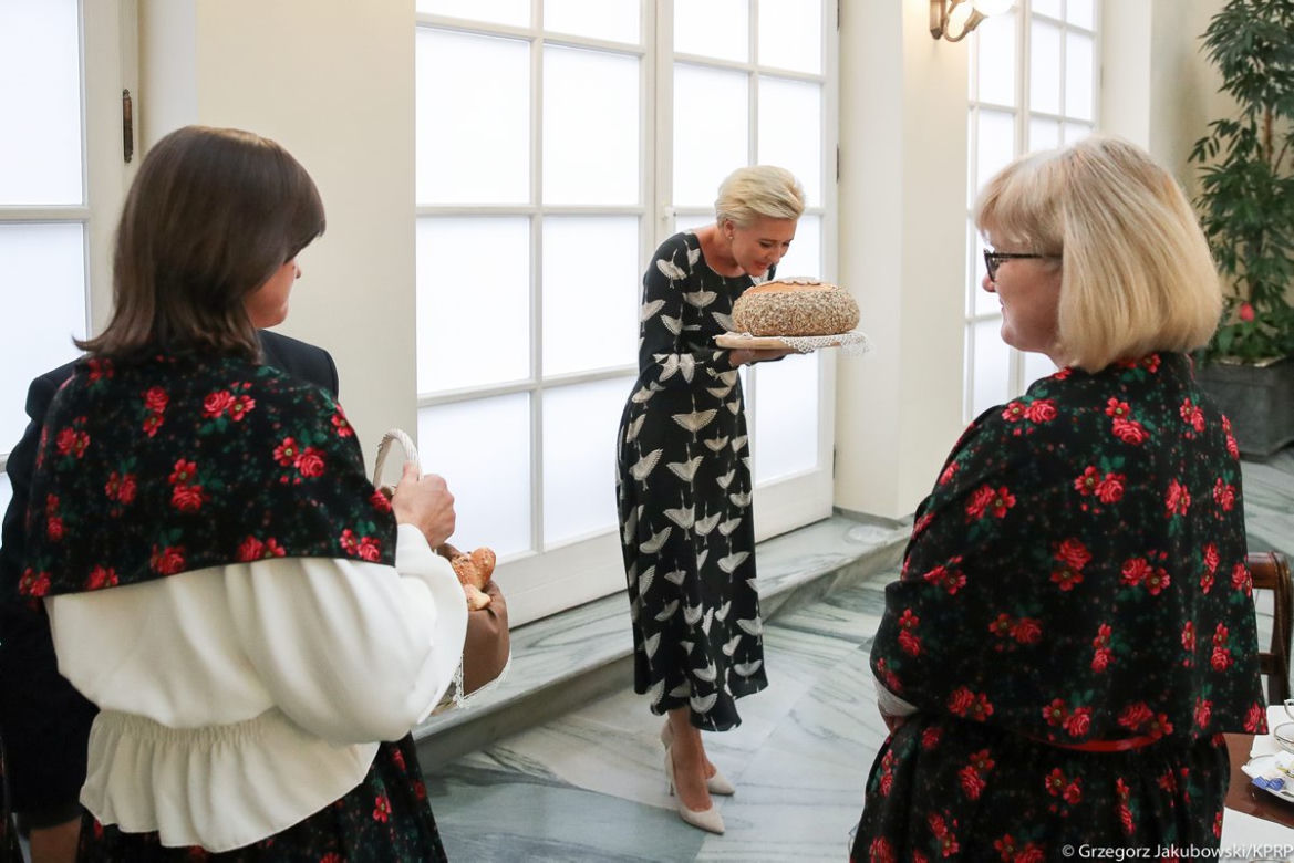 Agata Duda gościła członkinie Koła Gospodyń Wiejskich