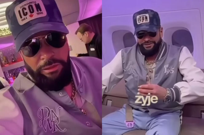 Rutkowski tak żyje i tak lata. Pokazał kawior i szampana. Ma też radę dla internautów siedzących na zapierdziałych kanapach