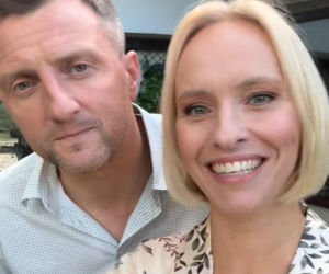 M jak miłość nowy sezon na planie. Dorota (Iwona Rejzner), Bartek (Arkadiusz Smoleński)