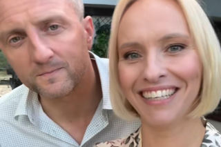 M jak miłość nowy sezon na planie. Dorota (Iwona Rejzner), Bartek (Arkadiusz Smoleński)