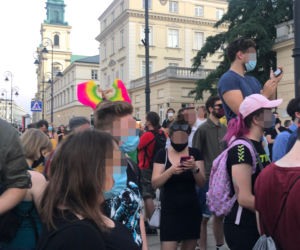 Protest na Krakowskim Przedmieściu