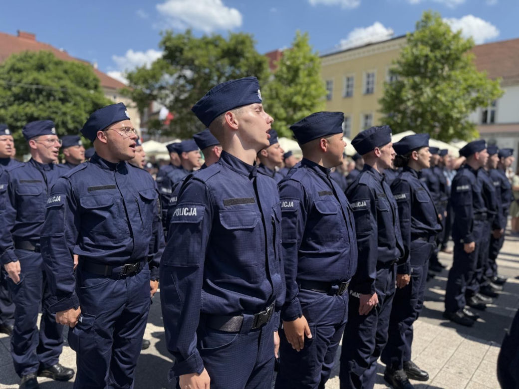 Ślubowanie nowych policjantów Śląskiej Policji