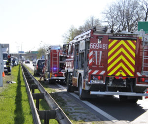 Wypadek trzech pojazdów pod Ożarowem