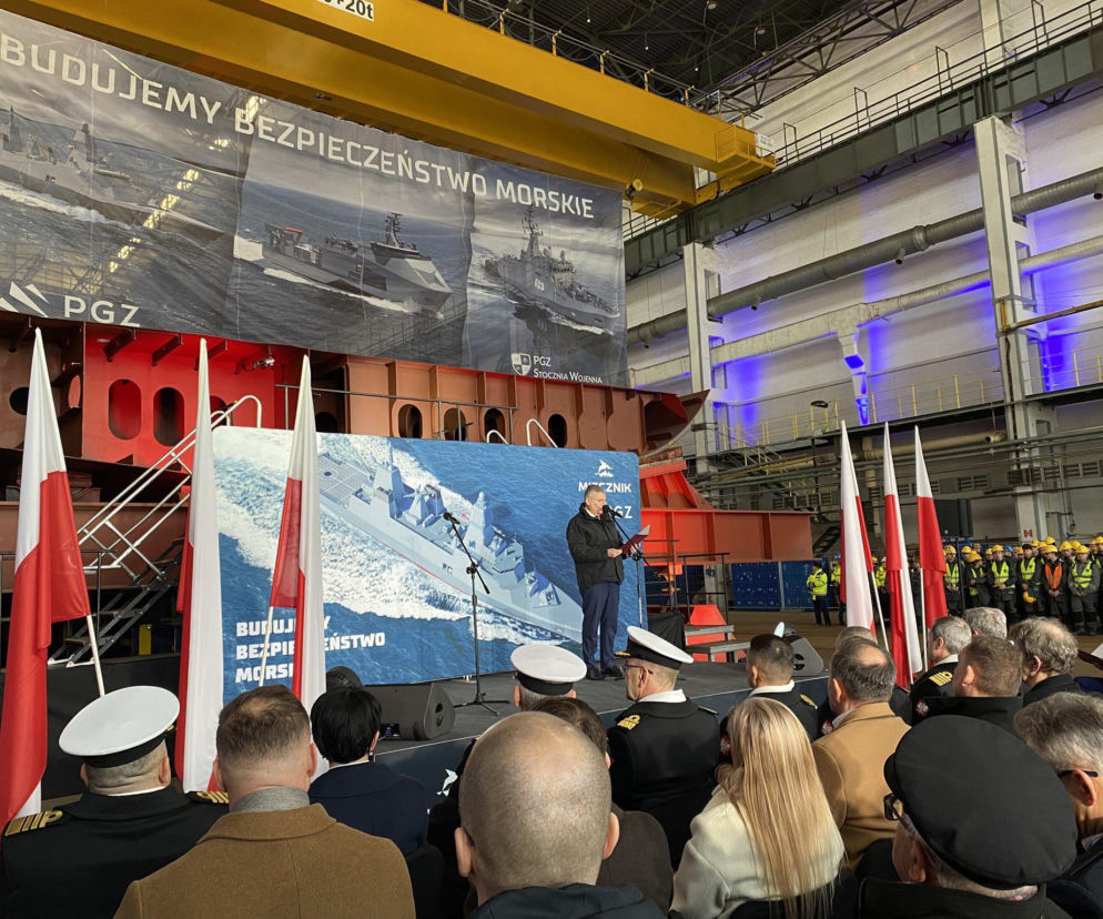 Położono stępkę pod drugą fregatę ORP Burza