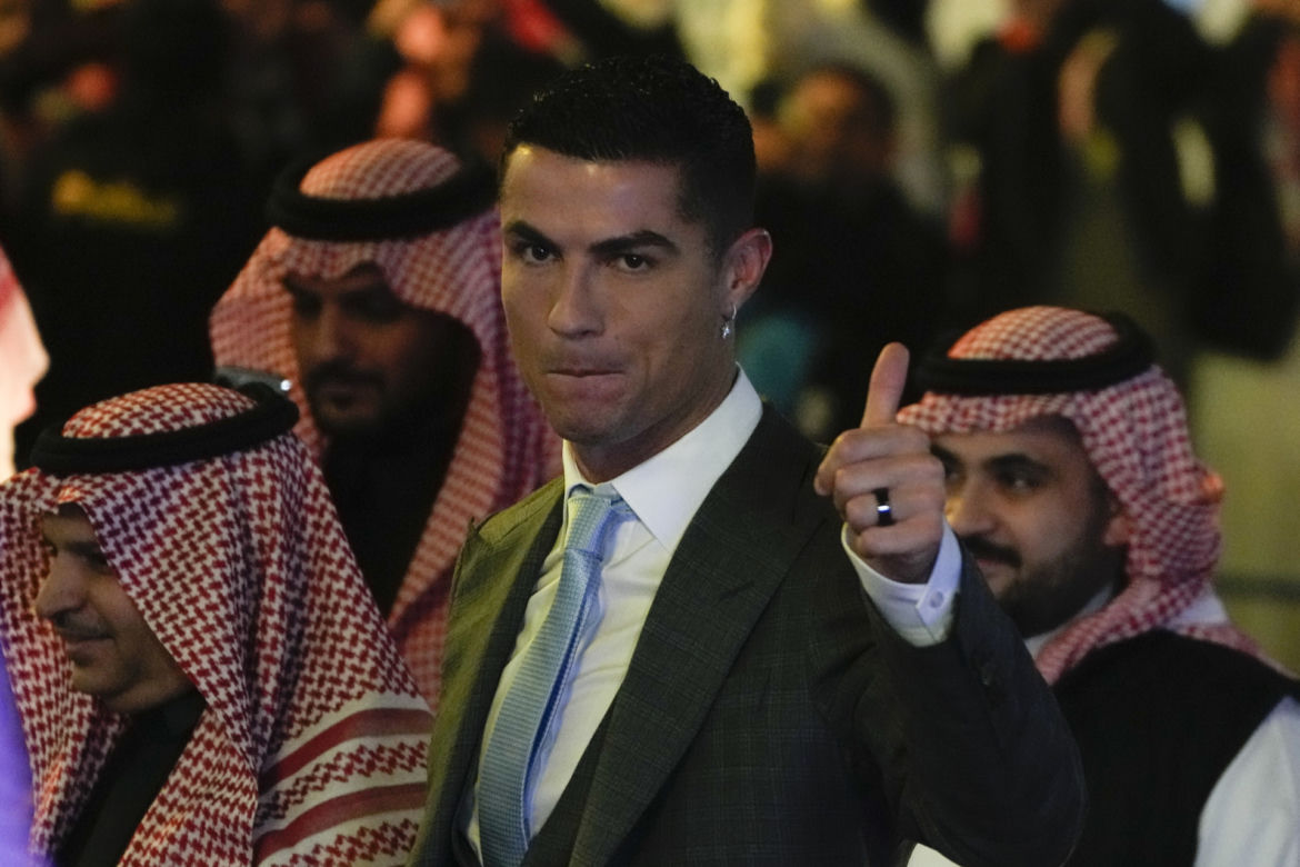 powitanie Cristiano Ronaldo w Al-Nassr
