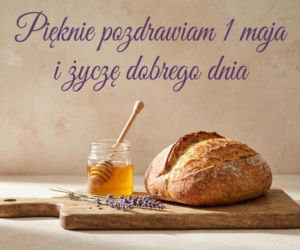 kartka na dzień dobry 1 maja