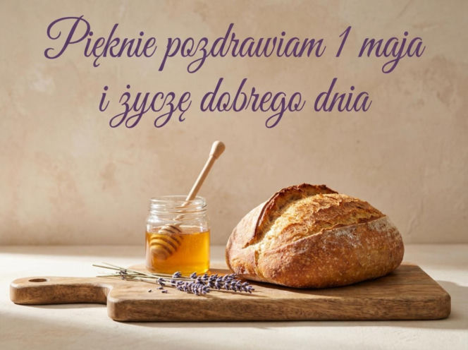 kartka na dzień dobry 1 maja