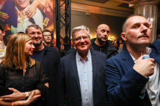 Komorowski z żoną Anną z premiery filmu Król dopalaczy