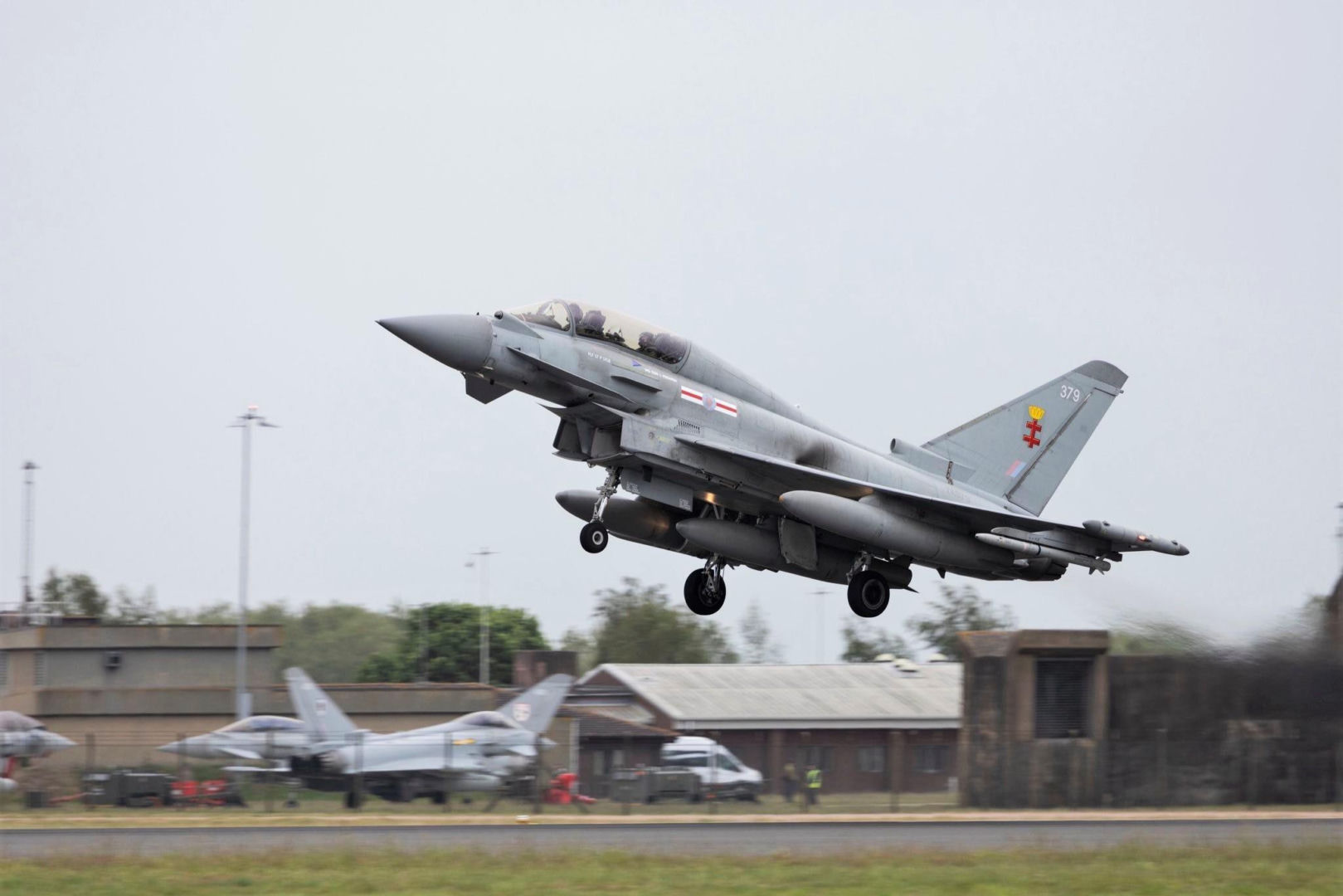 Myśliwiec Eurofighter Typhoon GR4 z 12. Eskadry RAF