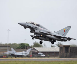 Myśliwiec Eurofighter Typhoon GR4 z 12. Eskadry RAF