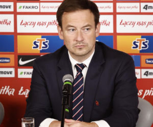 Cezary Kulesza i sekretarz Łukasz Wachowski ogłosili nowego sponsora PZPN