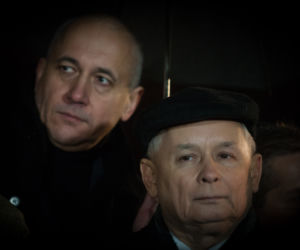 Marsz 13 grudnia 2013. Jarosław Kaczyński i Joachim Brudziński