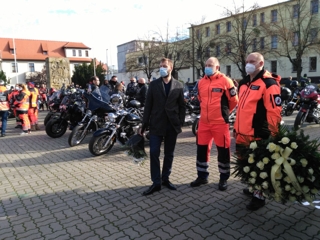 Pogrzeb Grzegorza, ratownika medycznego z Bydgoszczy