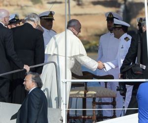 Papież Franciszek na Lampedusie