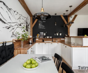 Wnętrze apartamentu w górach