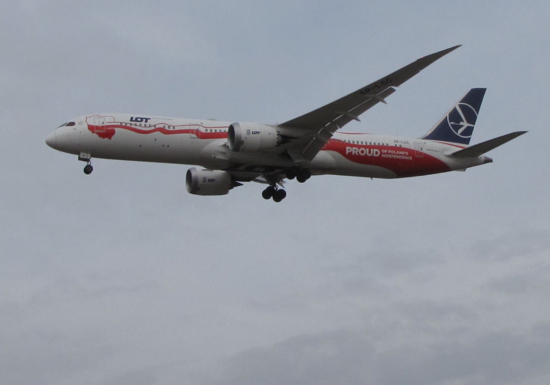 DUMNI z Niepodległości Polski! Biało-czerwony dreamliner wylądował na Jasionce [ZDJĘCIA]