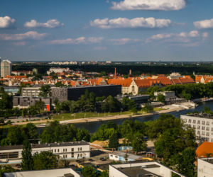 Tak wygląda Wrocław ogladany z najwyższego budynku na Przedmieściu Oławskim