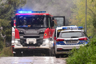 Pożar przy ul. Judyma w Szczecinie