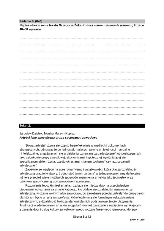 Matura 2024 - język polski. Arkusze Formuła 2015 (pp)