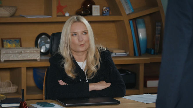 Barwy szczęścia, odcinek 3259. Karolina (Marta Dąbrowska), Bruno (Lesław Żurek)