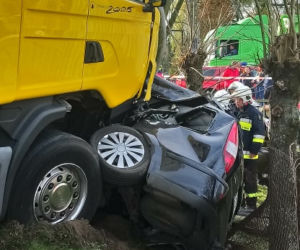 Śmiertelny wypadek w Drużbicach. Nie żyje kierowca osobówki