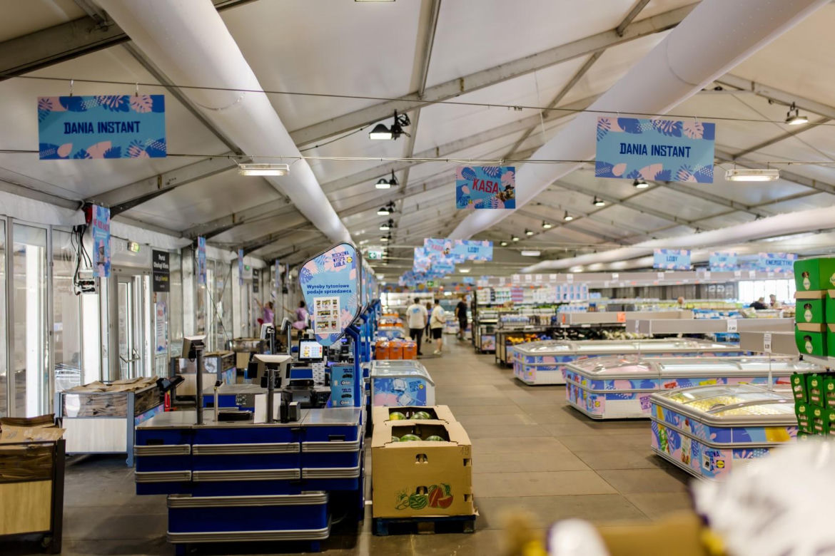 Sklep Lidl na Pol'and'Rock Festival