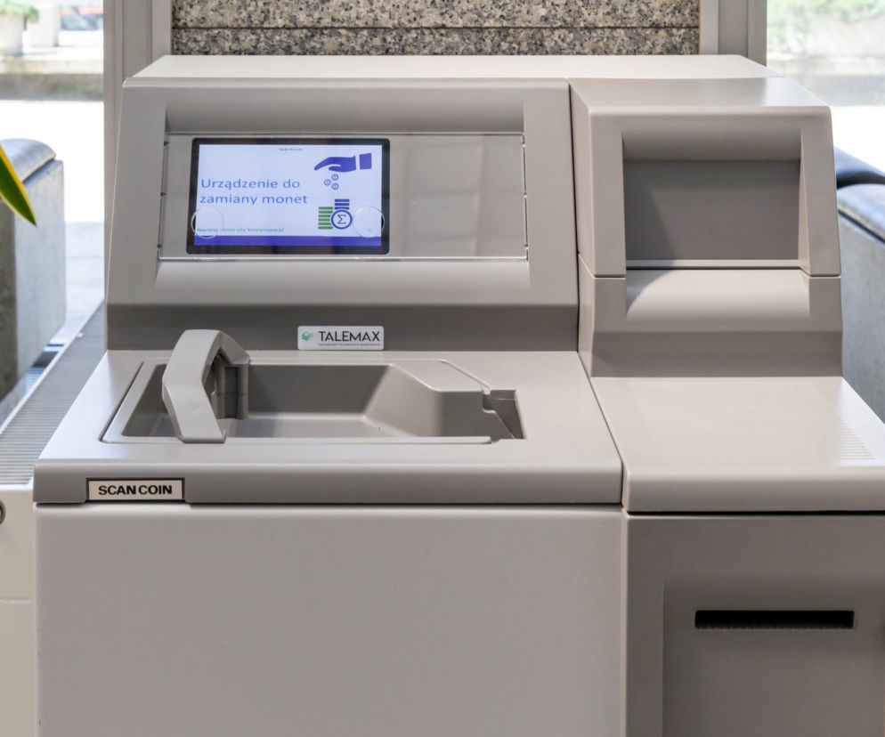 Maszyna do wymiany drobnych na banknoty