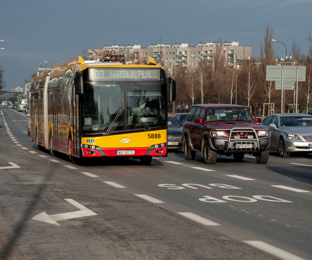 Buspas w Dolinie Służewieckiej. Autobusy są punktualniejsze, a samochodów ubyło