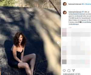 Helena Christensen młodnieje na kwarantannie