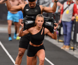 Anna Lewandowska z przystojnym Latynosem na zawodach Hyrox