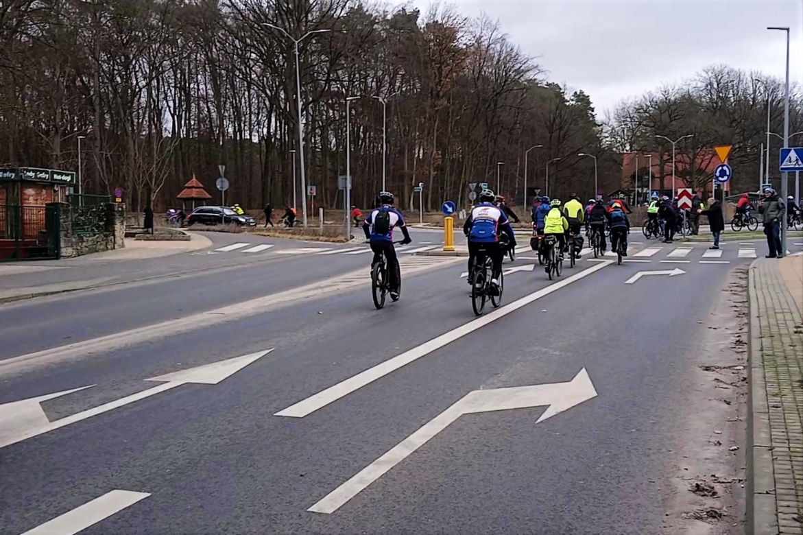 Szczecińscy rowerzyści powitali 2025 rok