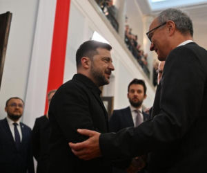 Wołodymyr Zełenski w polskim Sejmie