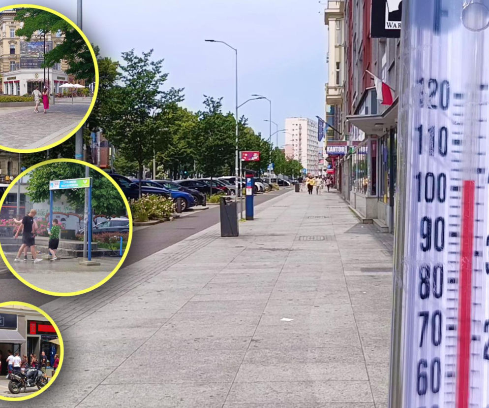 Morderczy żar sparaliżował miasto. Puste ulice i walka o chłód