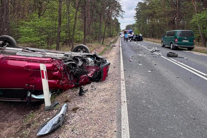 Wypadek na DK-76 w powiecie garwolińskim