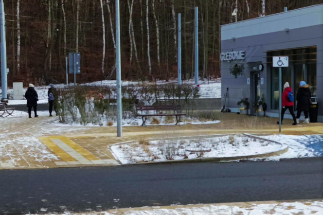 Rzeźby ze śniegu na pętli Głębokie