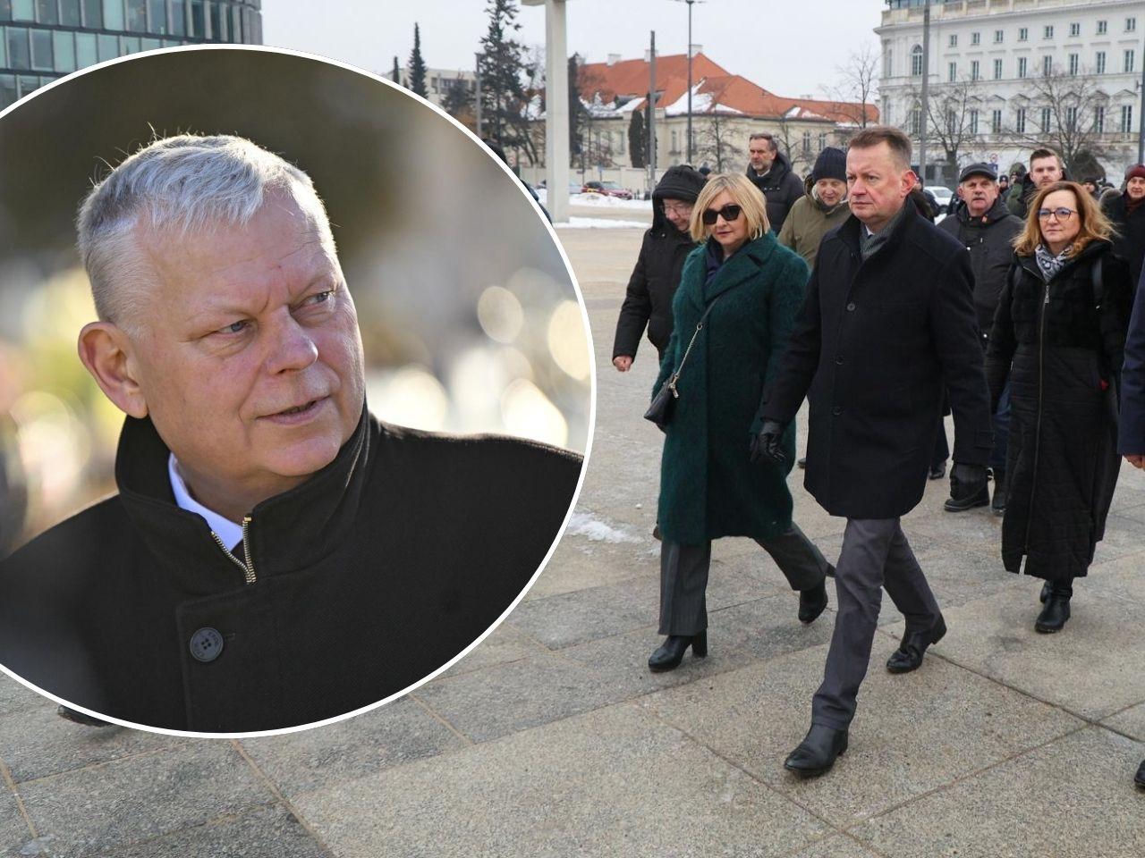 Szokujące sceny na miesięcznicy smoleńskiej! Marek Suski w akcji!