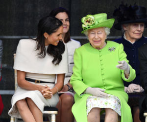 Meghan Markle i królowa Elżbieta 