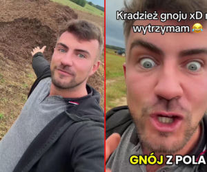 Rolnik influencer padł ofiarą złodzieja. Ukradli mu... gnój z pola!