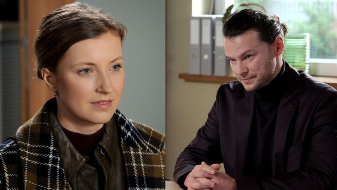 M jak miłość odc. 1927. Natalka (Dominika Suchecka), Mikołaj Lipiński (Mateusz Kościukiewicz)