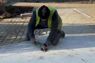 Budowa pomnika Żołnierzy 55. Poznańskiego Pułku Piechoty w Lesznie