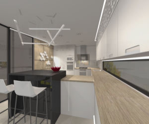 Projekt wnętrza domu w stylu Bauhaus zdjecie 4