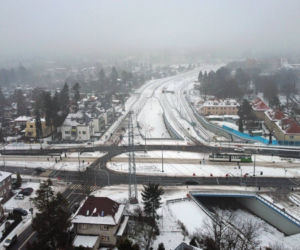 Budowa węzła Łękno - grudzień 2021